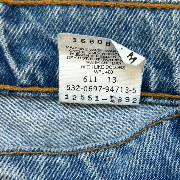 Vintage Levi's Jeans 550 Relaxed FIt Tapered Leg High Rise Mom Medium Wash 12 P - Picture 11 of 15